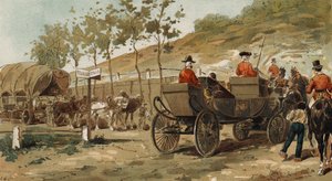 Renaix-wagen en koninklijk rijtuig van Koning Leopold I, België, 19e eeuw door Armand Jean Heins
