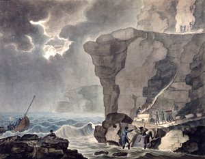 Landing van de samenzweerders in de Cadoudal-affaire bij de klif van Biville, 1771-1847