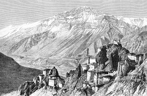 Dankar, Lahul en Spiti, India, 1895 door Armand Kohl