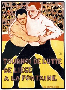 Toernooi de Liège à la fontaine door Armand Rassenfosse
