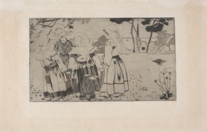 La Ronde de Pont-Aven (De Dans in Pont-Aven) 1891 door Armand Séguin