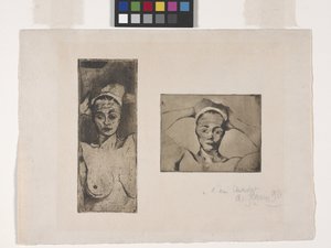 Naakt Met Handen Achter Haar Hoofd, Verticaal (Linker Afbeelding); Naakt Met Handen Achter Haar Hoofd, Horizontaal (Rechter Afbeelding)