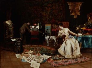 Het atelier van de kunstenaar door Armand Toussaint