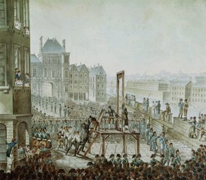 De executie van Georges Cadoudal (1771-1804) en zijn medeplichtigen, Place de Greve, 25 juni 1804