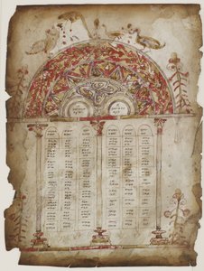 Canon tabellen uit een evangelie