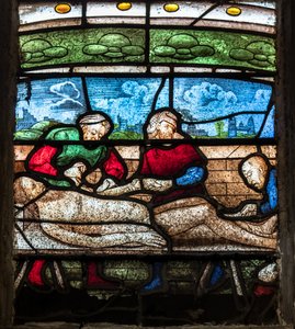 Kathedraal Sainte-Marie, Auch, Gers, 2018 (glas-in-loodraam)