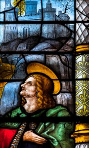 Kathedraal Sainte-Marie, Auch, Gers, 2018 (glas-in-loodraam) door Arnaud de Moles