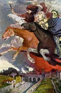 Allegorie van de oorlog, ca. 1910 door Arnold Böcklin