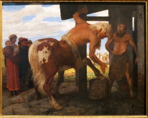 Centaur bij de dorpssmid