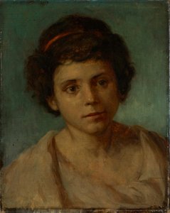Hoofd van een jongeman – Volgens de heer Hanfstaengl en dr. Röthel is de toeschrijving onjuist, onbekend (München), 19e eeuw. door Arnold Böcklin