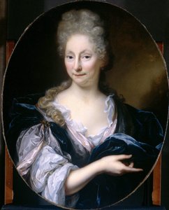 Portret van Margaretha van de Eeckhout, vrouw van Pieter van de Poel door Arnold Boonen