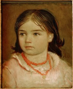 Kinderportret van de dochter Lucia door Arnold Böcklin