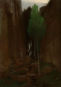 Lente in een nauwe kloof, 1881 door Arnold Böcklin