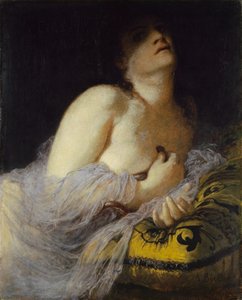 De Dood van Cleopatra (eerste versie) door Arnold Böcklin