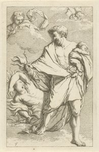 Jupiter en Semele door Arnold Houbraken