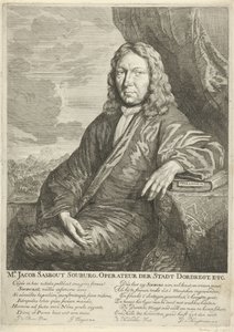 Portret van Jacob Sasbout Souburg door Arnold Houbraken