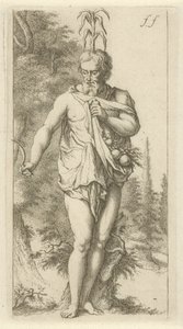 Priapus door Arnold Houbraken
