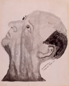 Arnold Schoenberg zelfportret - Hollywood 1923 door Arnold Schoenberg