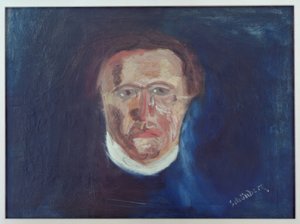 Portret van een man door Arnold Schönberg