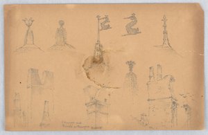 Architectonische details uit Bourges door Arnold William Brunner