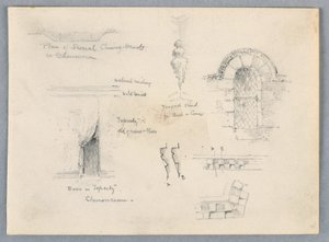 Architectonische Schetsen van Chenonceaux