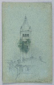 Campanile van St. Barnabas, Venetië door Arnold William Brunner