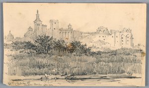 Château de Papes, Avignon door Arnold William Brunner