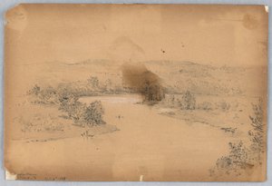 Delaware River, Milford, Pa. door Arnold William Brunner