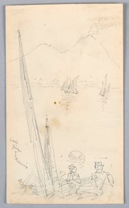 Laatste Blik op Vesuvius door Arnold William Brunner