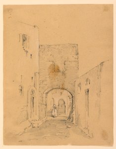 Straat in Tanger door Arnold William Brunner