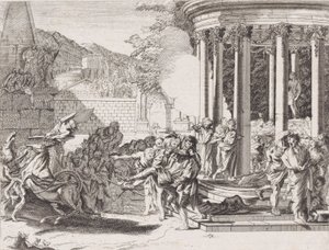 Sinorix wordt uit de tempel gedragen na vergiftiging, 1650-1700