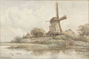 Molen op stadswal
