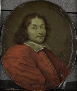 Portret van Matthijs Gansneb, genaamd Tengnagel, dichter in Amsterdam door Arnoud van Halen