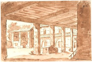 Italiaanse tuin met arcade door Aron Wallick