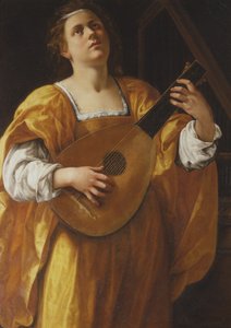 Sint Cecilia door Artemisia Gentileschi