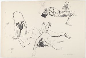 Mannen in Agonie door Arthur B. Davies