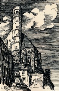 De Italiaanse Marienkirche, Wenen, ca. 1900