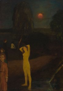 Volle maan door Arthur Bowen Davies