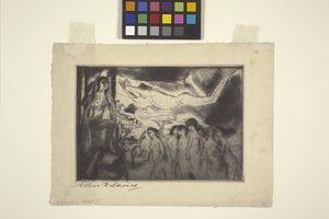 Leidende geest door Arthur Bowen Davies