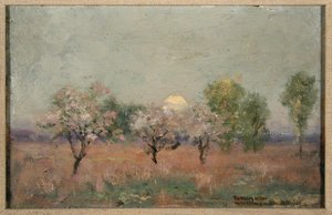Landschap door Arthur Bowen Davies