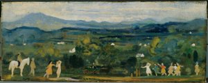 De geboorte van het groen door Arthur Bowen Davies