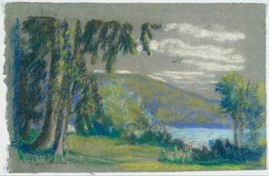 Landschap uit A.B. Davies boek, editie 3, 50 door Arthur Bowen Davies