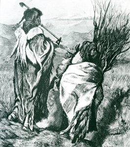 Hiawatha en Minne-Ha-Ha (gegraveerd door Joseph Swain) door Arthur Boyd (after) Houghton