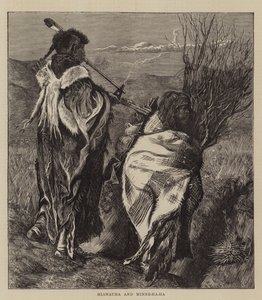 Hiawatha en Minne-ha-ha door Arthur Boyd Houghton