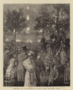 Serenade voor de Keizerlijke Prins van Duitsland voor de Duitse Ambassade