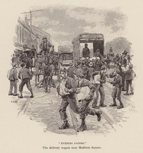 "Avondkranten" door Arthur Burdett Frost