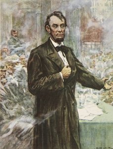Abraham Lincoln, de grote Bevrijder, illustratie uit 
