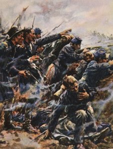 Hoogwater bij Gettysburg, illustratie uit 