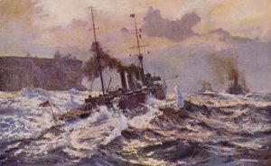 Oorlogsschepen van de Australische marine verlaten de haven van Sydney