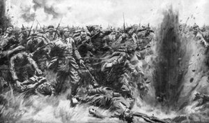 Een massale Duitse aanval op het Britse front, Eerste Wereldoorlog, 1914-1926